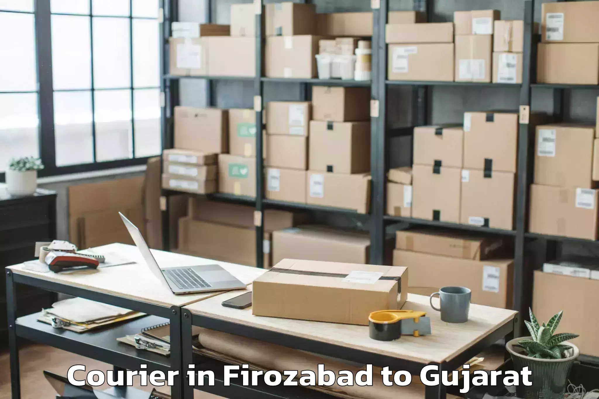 Get Firozabad to Anand Agricultural University Courier